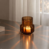 Hurricane Reflections Tealight no. 25 - Sepia brown