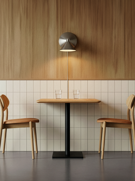 Rene linjer og minimalistisk æstetik gør bordet til et stilfuldt valg i ethvert miljø.