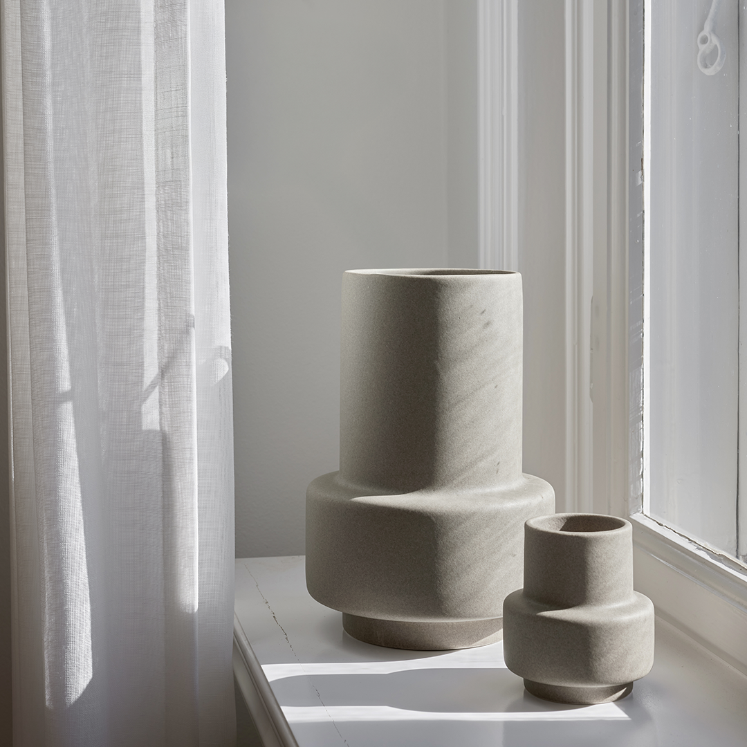 Hurricane Ceramic, Large - Light stone - Ro Collection Denmark