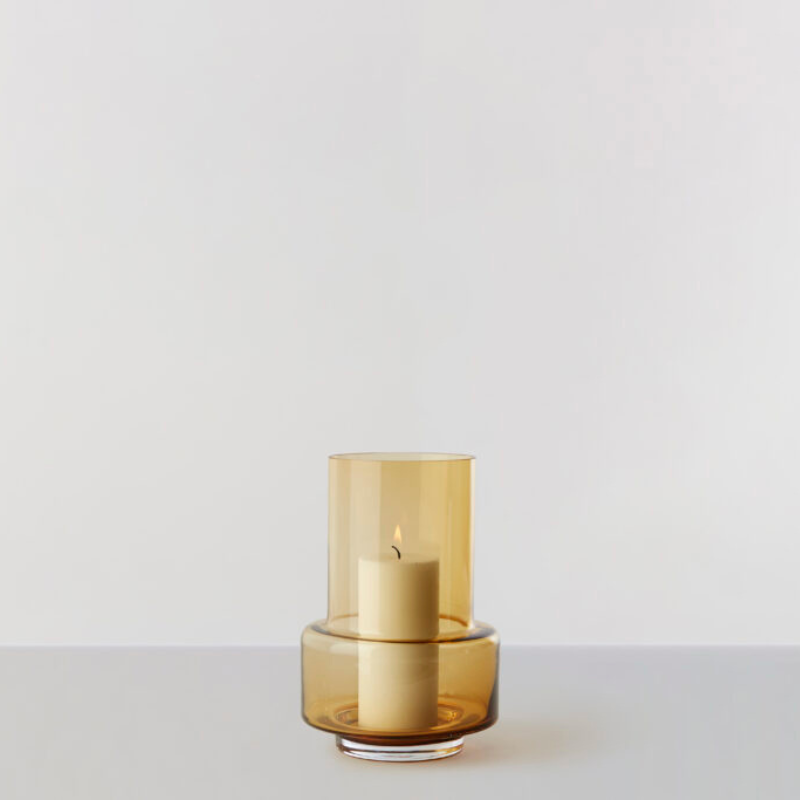 Hurricane no. 26 - Amber, vase og lysestage - Ro Collection Denmark