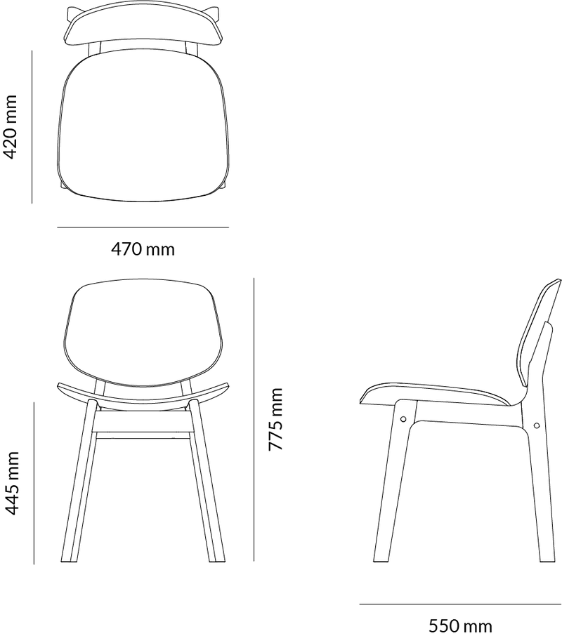 Pandora Dining – technical drawing