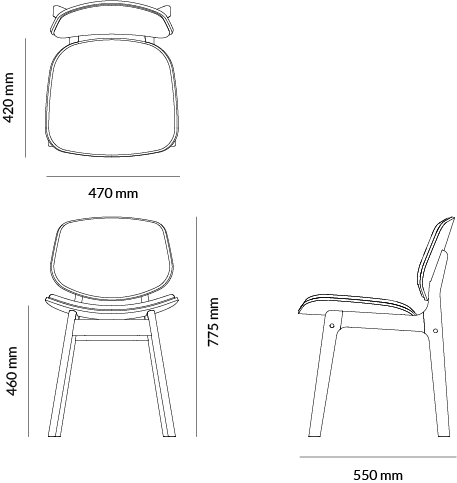 Pandora Dining – technical drawing