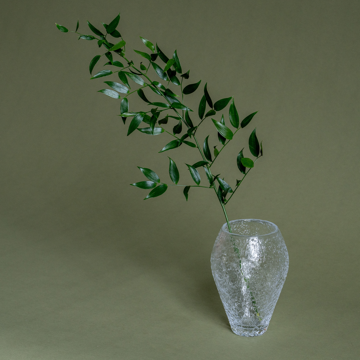 Crushed Glass Vase, Small - Clear - Ro Collection Denmark