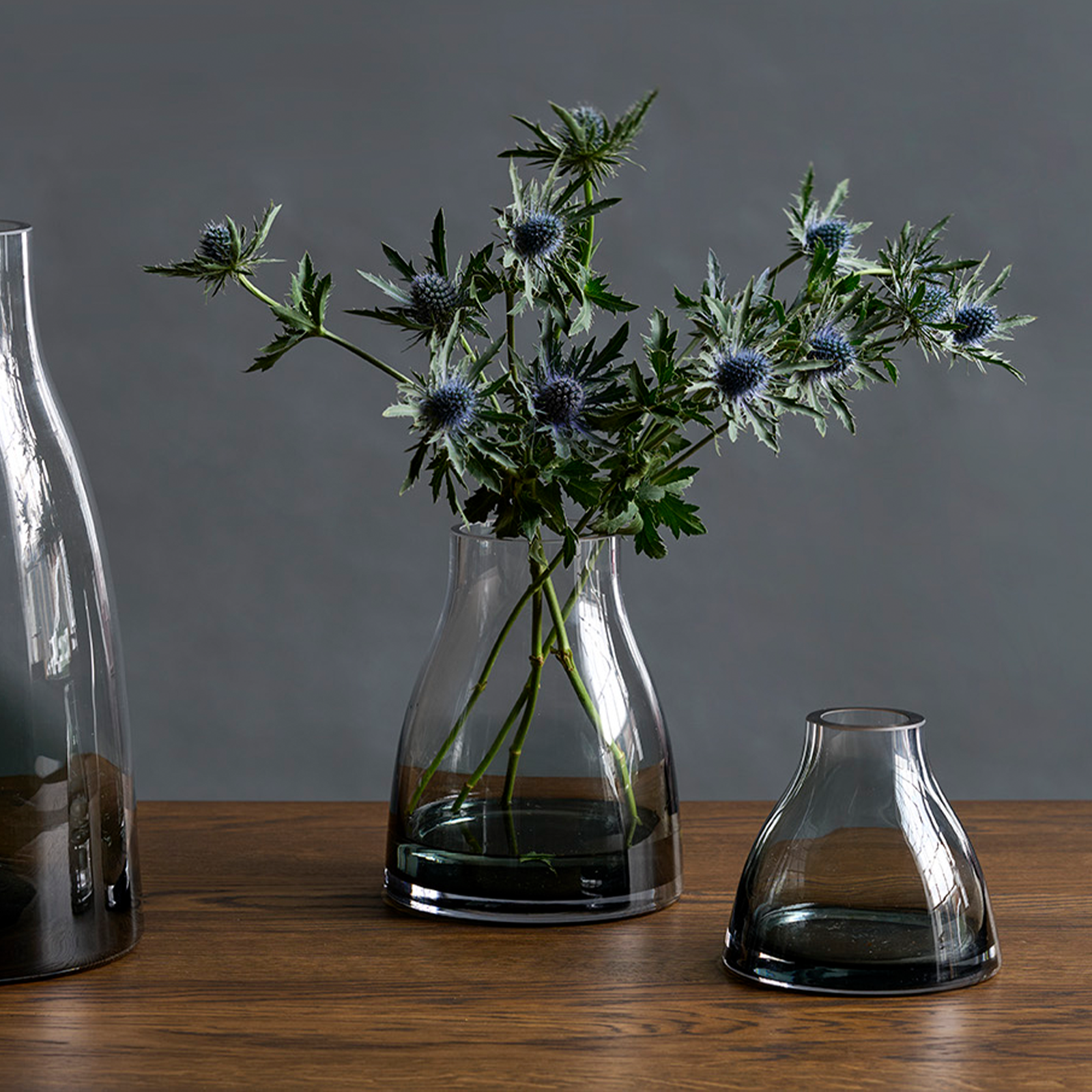 Flower Vase no. 1 - Smoked grey | Ro Collection | Danish Design