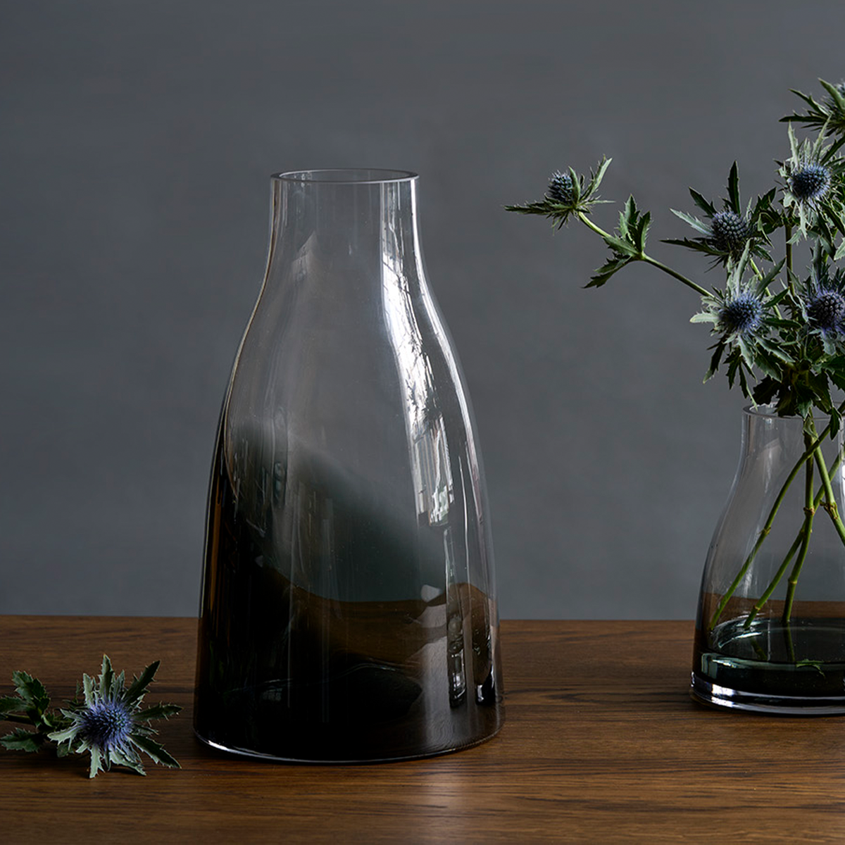 Flower Vase no. 3 - Smoked grey - Ro Collection Denmark