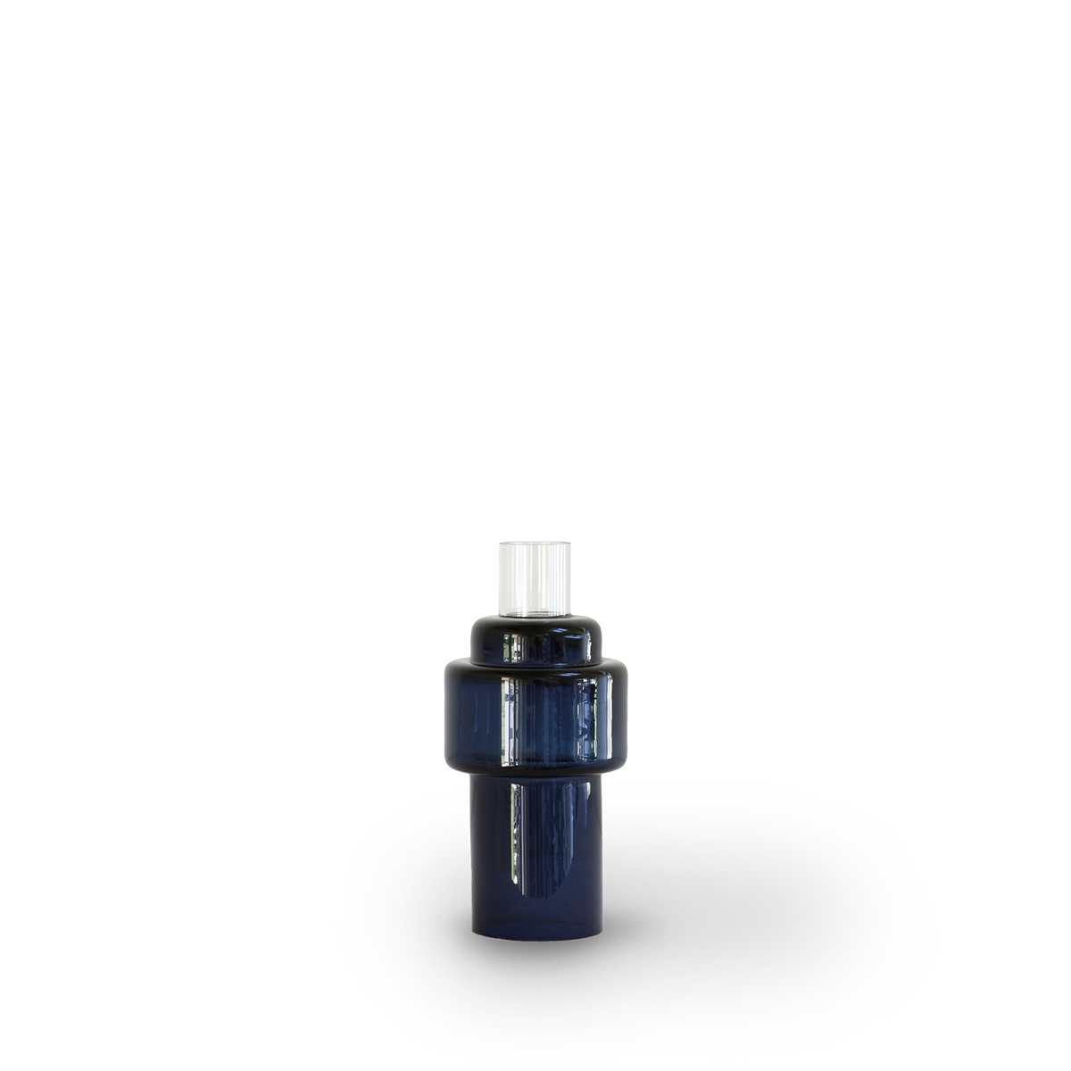 Glass Candlestick no. 55 - Indigo blue - Ro Collection Denmark