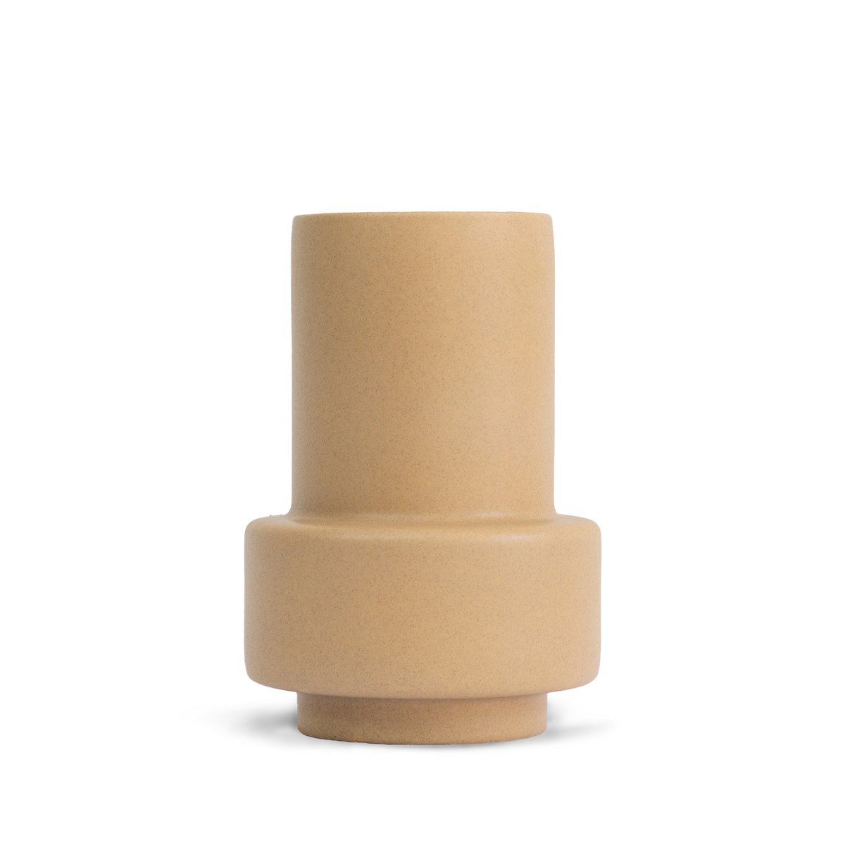 Hurricane Ceramic, Large - Soft Ochre, vase - Ro Collection Denmark