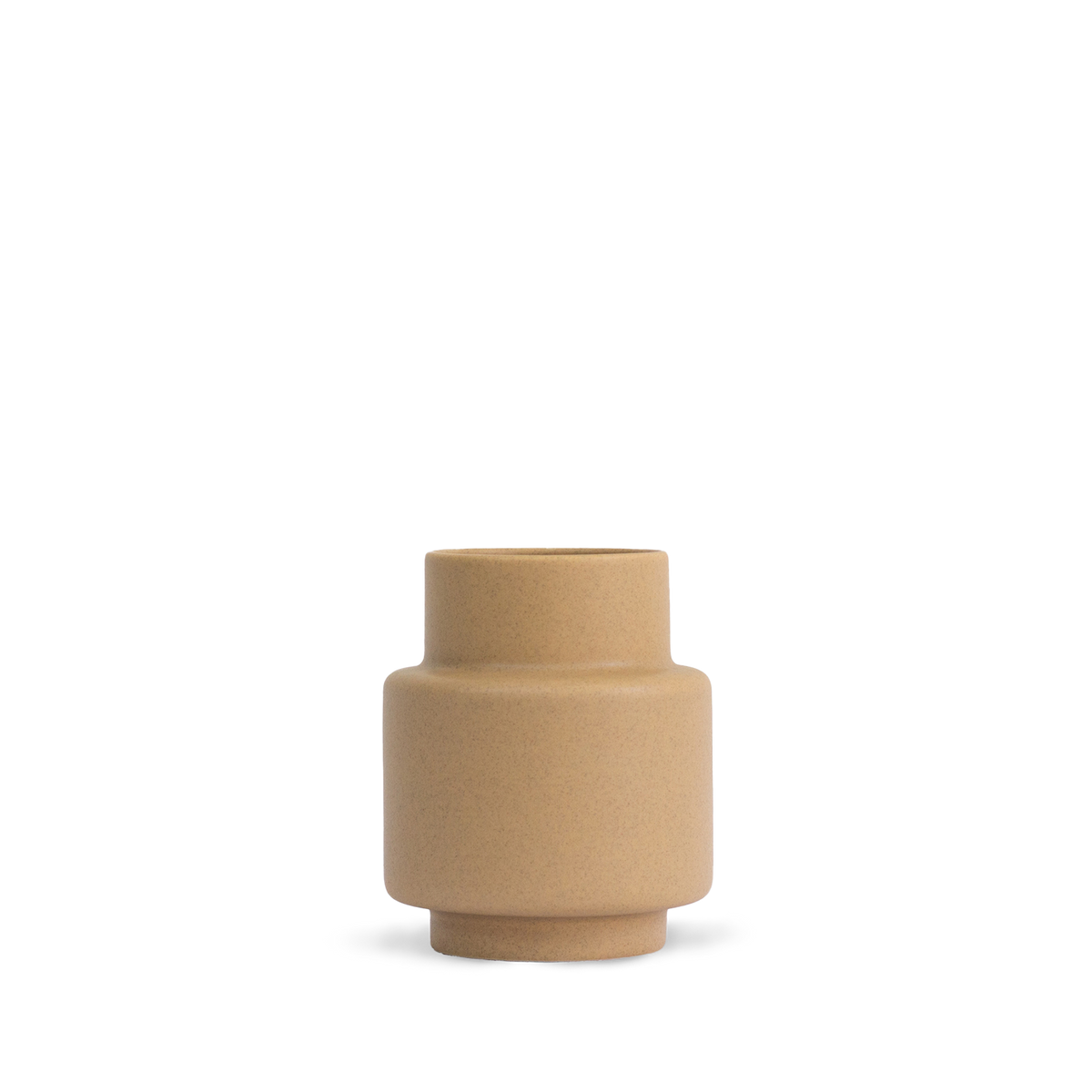 Hurricane Ceramic, Medium - Soft ochre, vase - Ro Collection Denmark