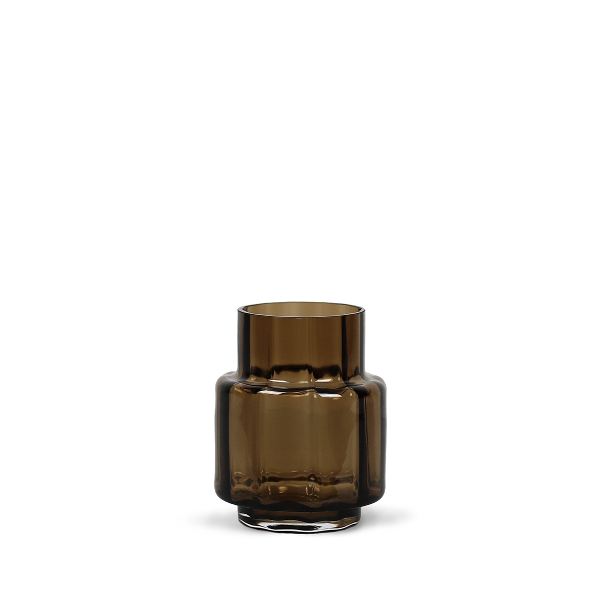 Hurricane Reflections no. 53 - Sepia brown, vase og lysestage - Ro Collection Denmark