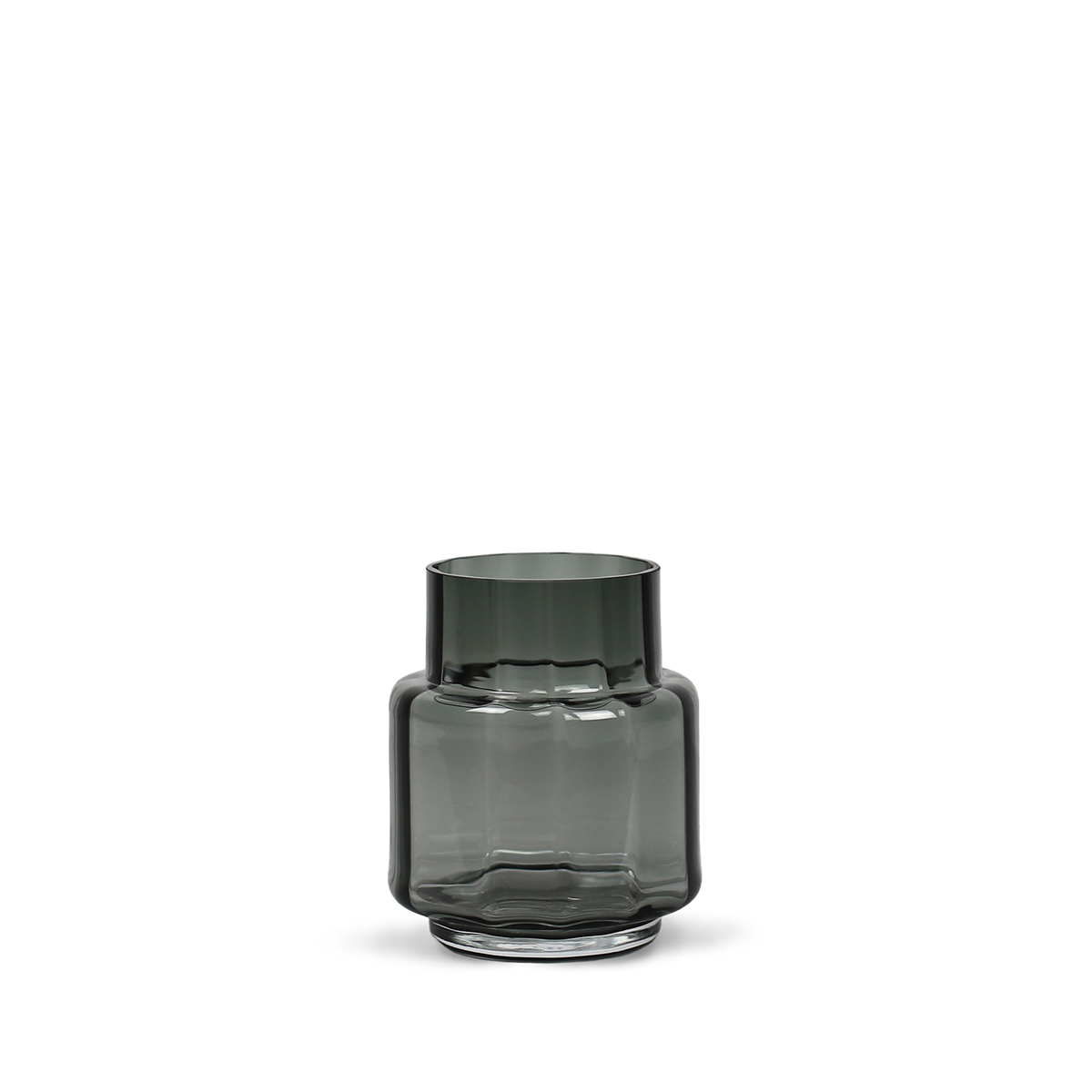 Hurricane Reflections no. 53 - Smoked grey, vase og lysestage - Ro Collection Denmark