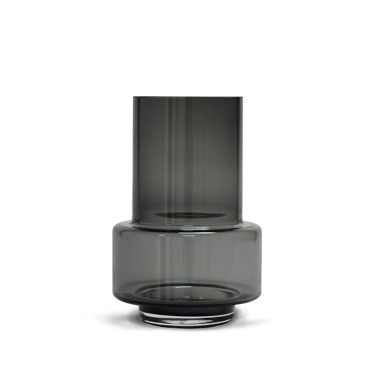 Hurricane no. 26 - Smoked grey, vase og lysestage - Ro Collection Denmark