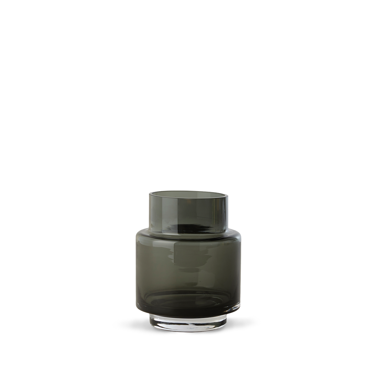Hurricane no. 53 - Smoked grey, vase og lysestage - Ro Collection Denmark