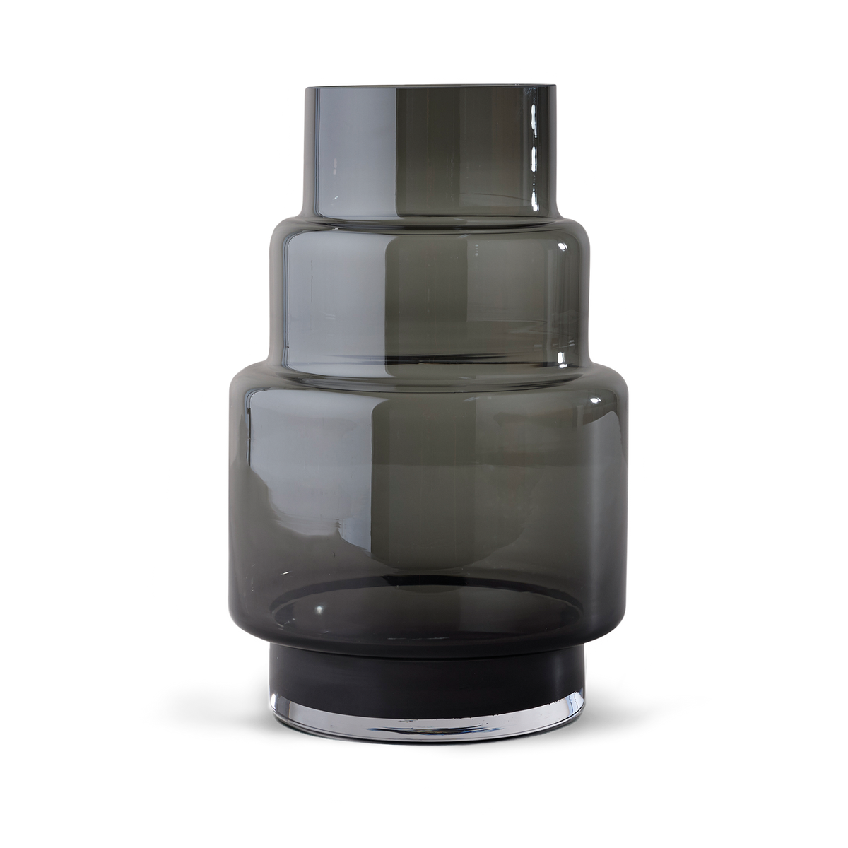 Hurricane no. 69 - Smoked grey, vase og lysestage - Ro Collection Denmark