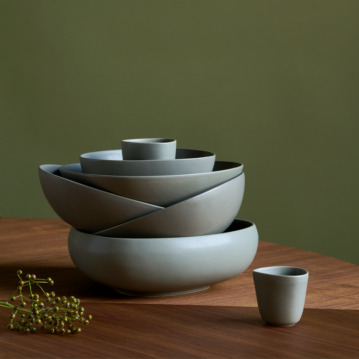 Signature Cup, Latte - Pale green - Ro Collection Denmark