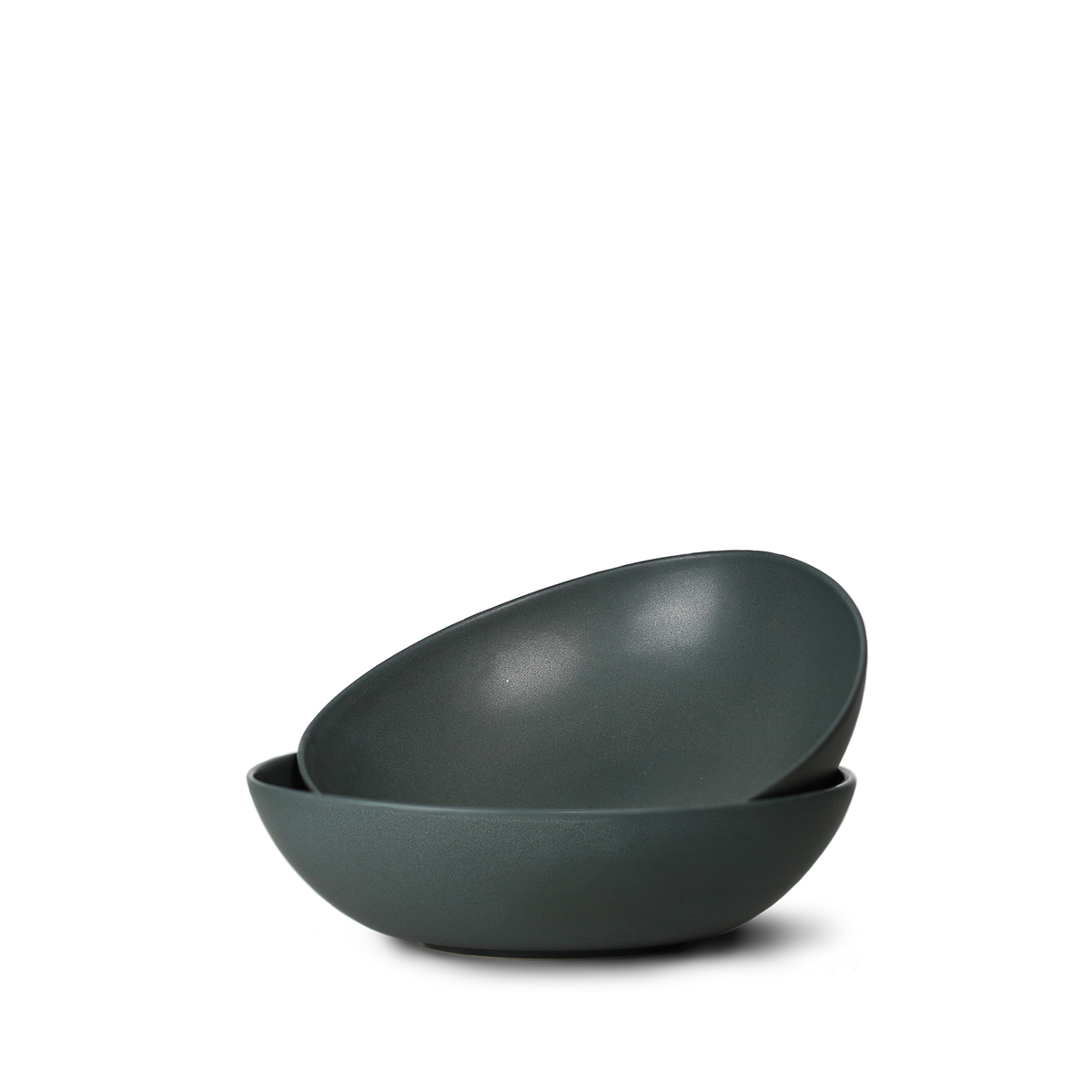 Blå Signature Serving Bowl X-Large i håndstøbt stentøj – elegant serveringsskål til salater, frugt og brød