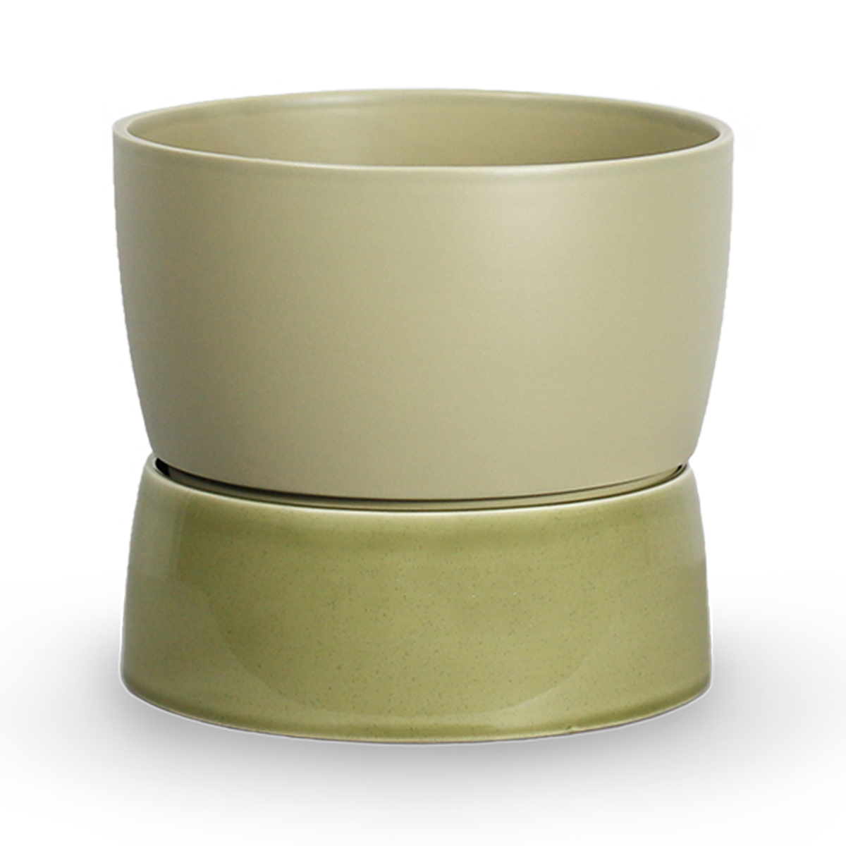 Two Tone Planter Floor, Large - Artichoke green - Ro Collection Denmark