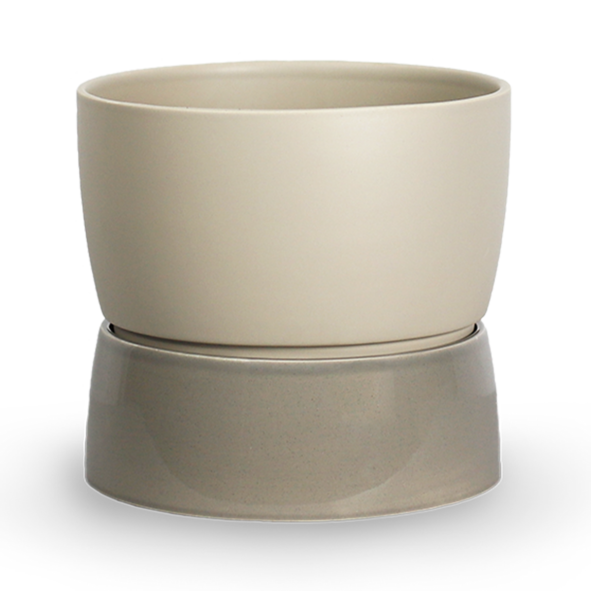 Two Tone Planter Floor, Large - Dune grey - Ro Collection Denmark