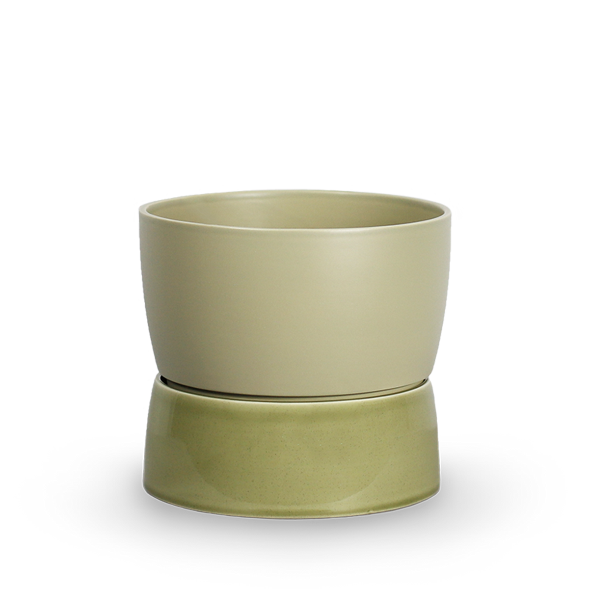 Two Tone Planter Floor, Small - Artichoke green - Ro Collection Denmark