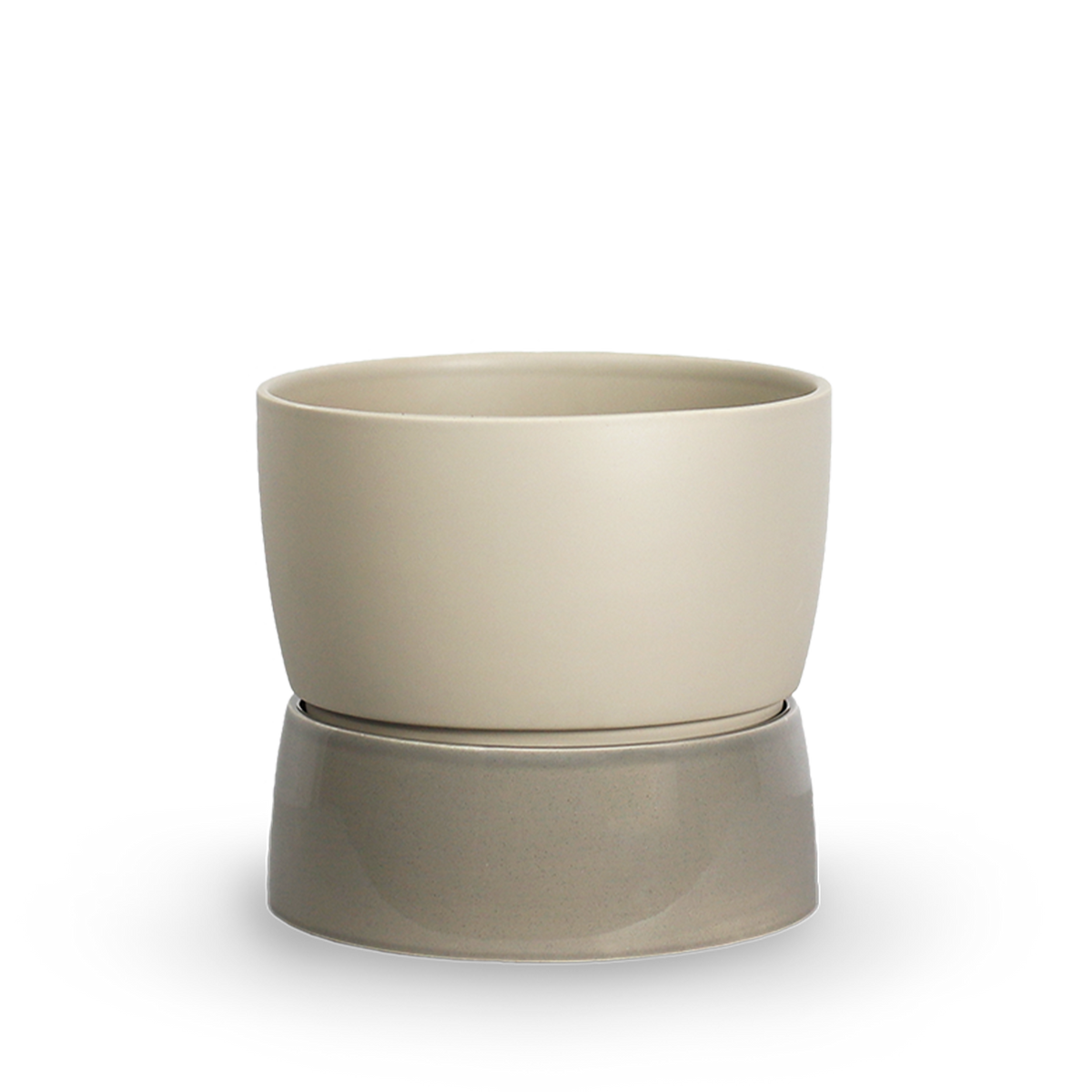 Two Tone Planter Floor, Small - Dune grey - Ro Collection Denmark