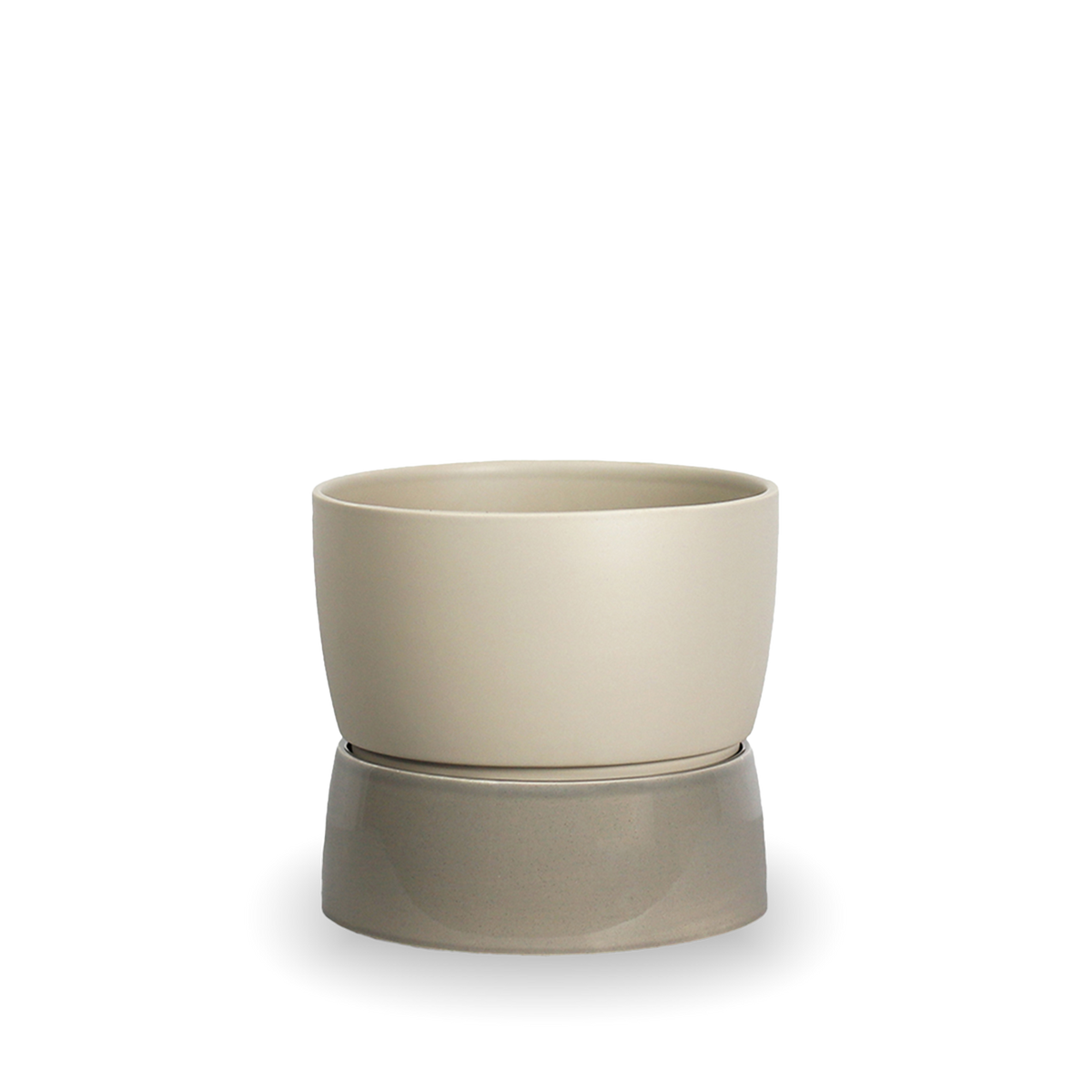 Two Tone Planter, Large - Dune grey - Ro Collection Denmark
