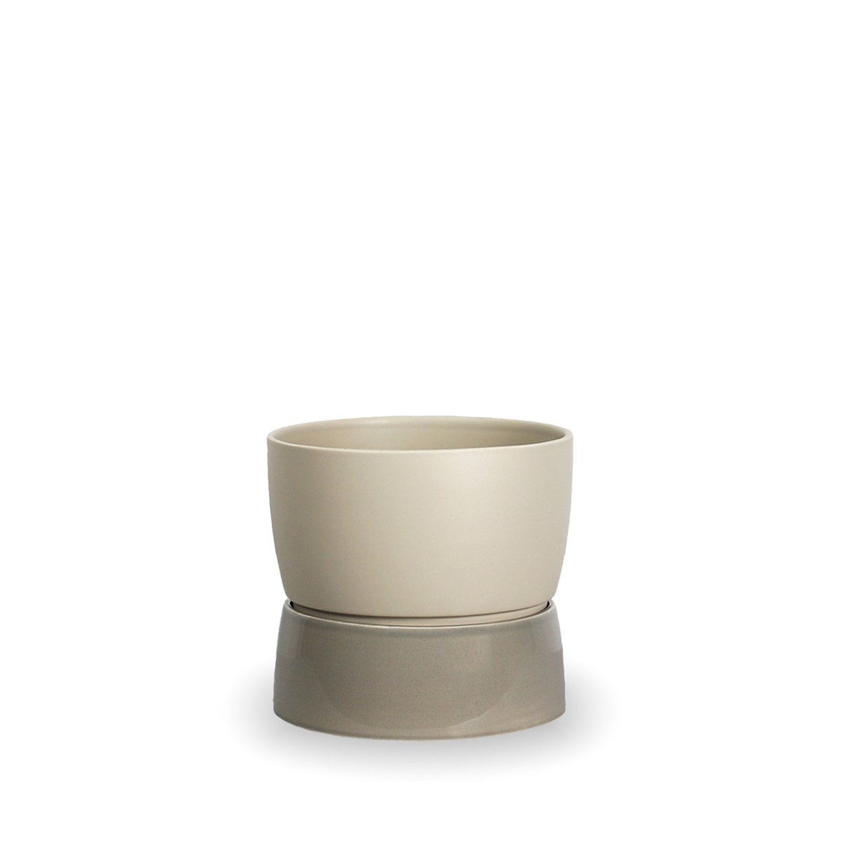 Two Tone Planter, Small - Dune grey - Ro Collection Denmark