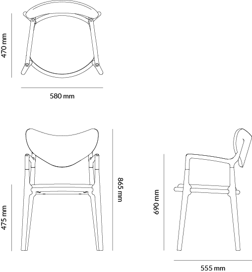 Salon – technical drawing