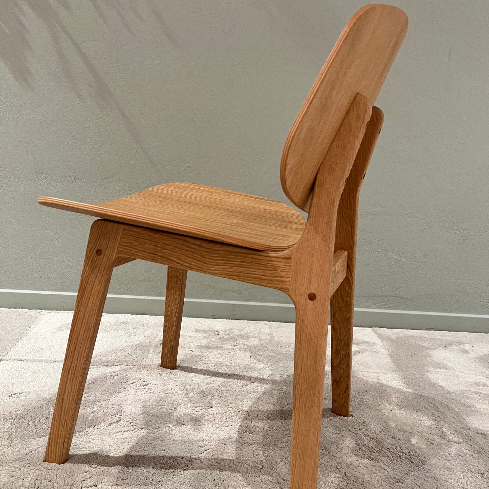 Pandora Dining Chair, Upolstret, Oiled Oak (Preloved)