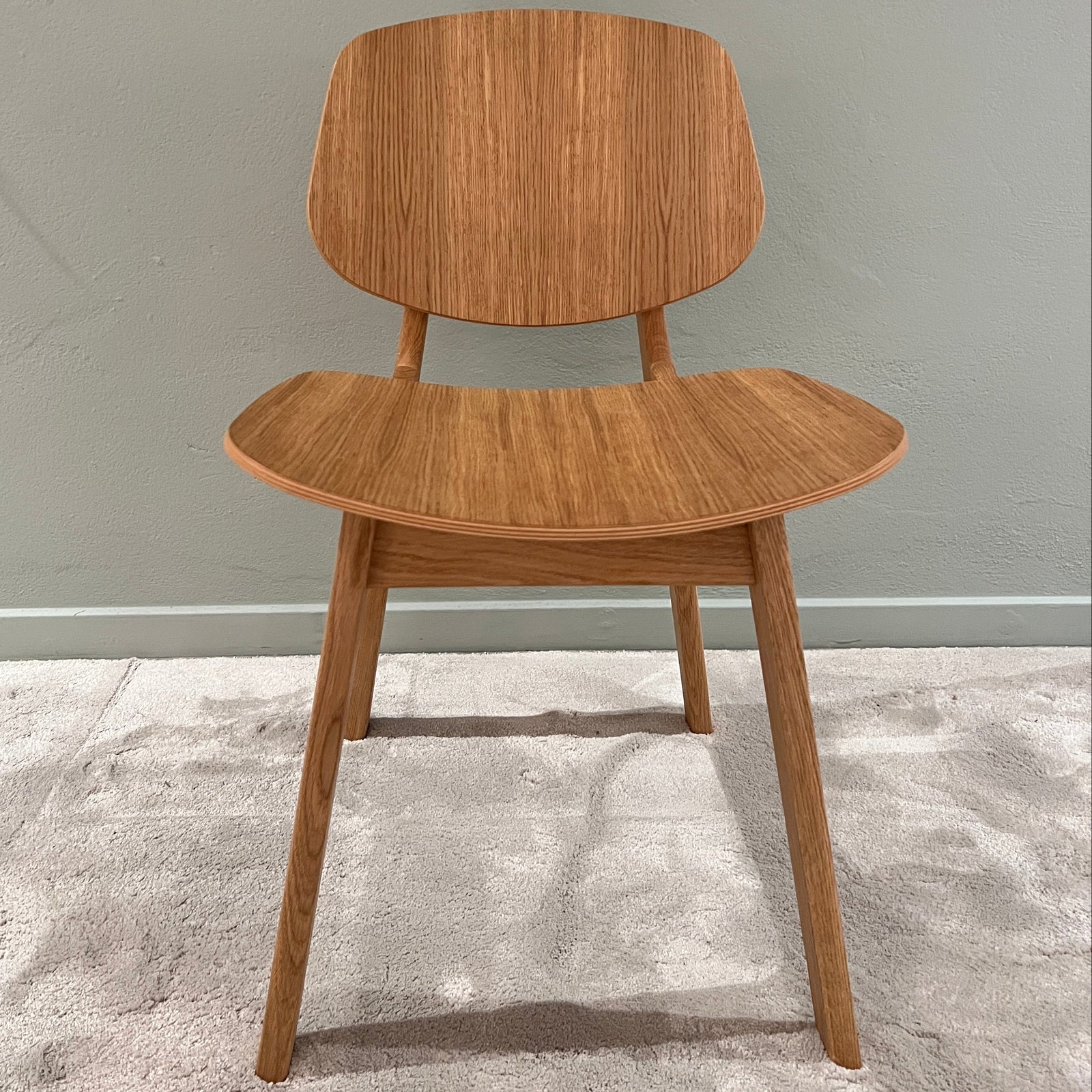 Pandora Dining Chair, Upolstret, Oiled Oak (Preloved)