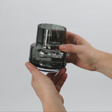 Hurricane Reflections Tealight no. 25 - Smoked grey, vase og lysestage