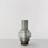 Hurricane no. 45 - Smoked grey, vase og lysestage - Ro Collection Denmark