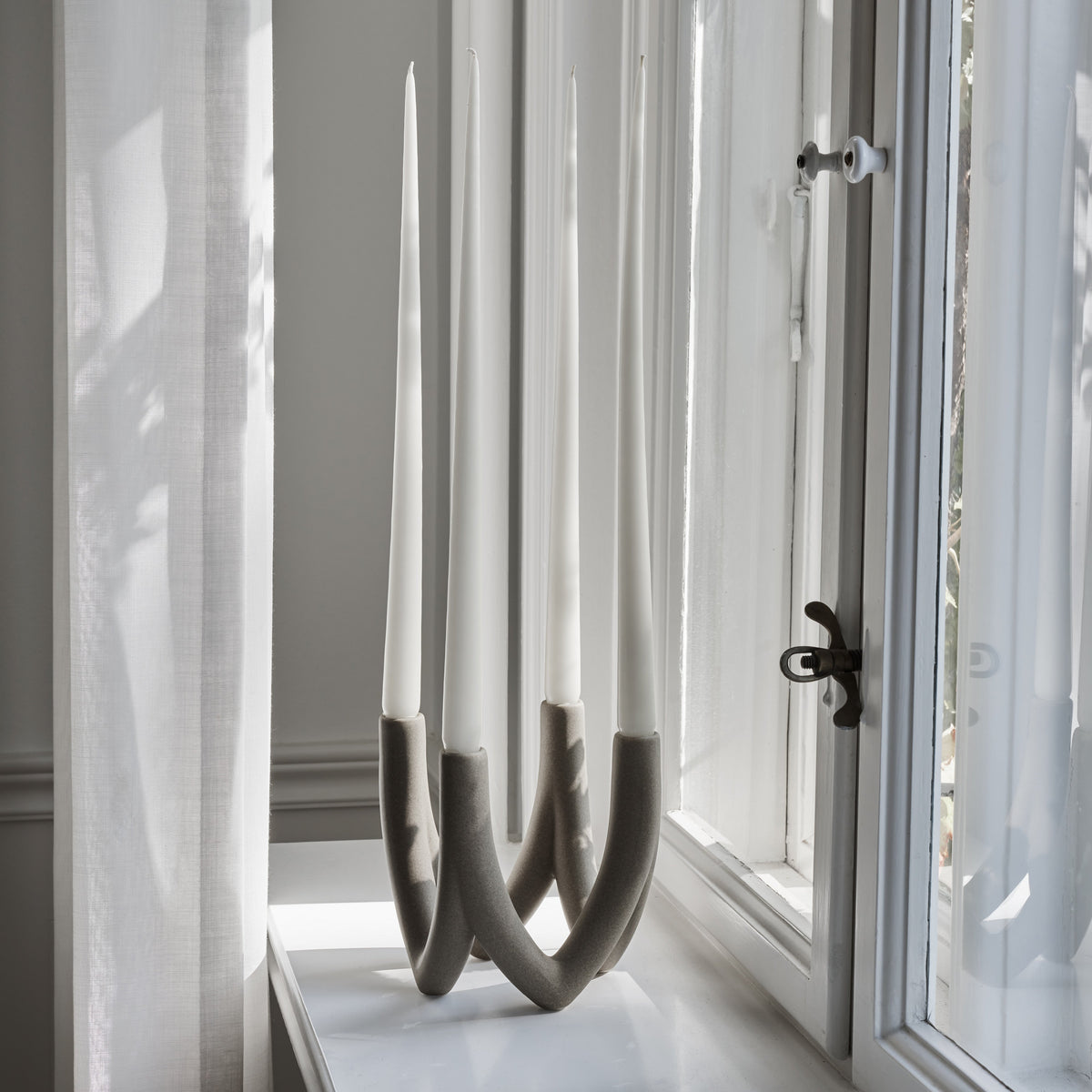 Chandelier Four armed - Dark stone - Ro Collection Denmark